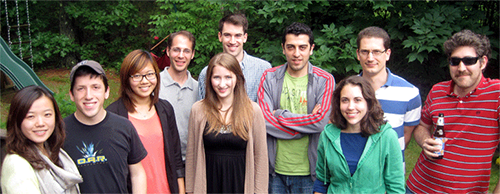 Kritzer Lab members at a 2011 barbecue