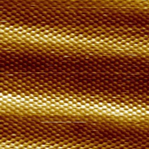 Gold(111) with a couple soliton walls visible